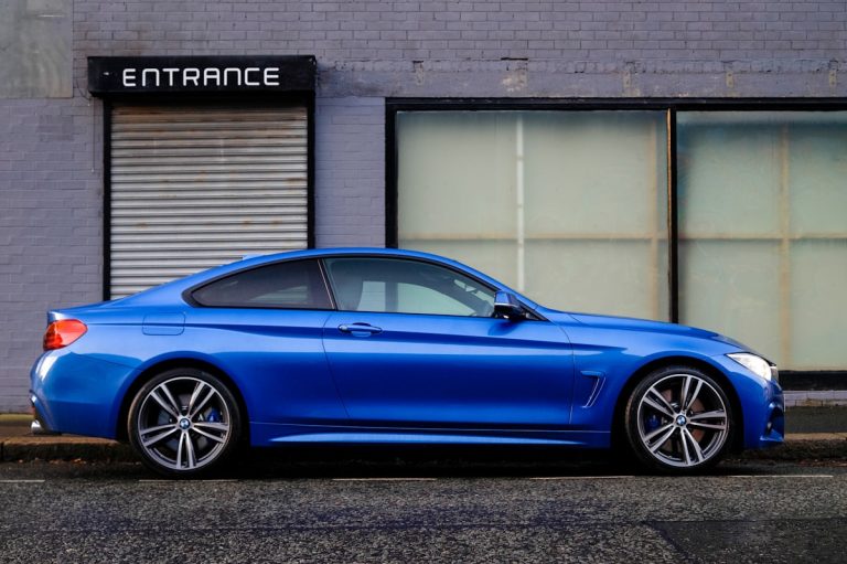 Blue BMW car finance check